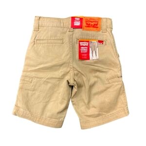 Levi's Boy's Youth Adjustable Waist Cargo Short (Khaki, 6)